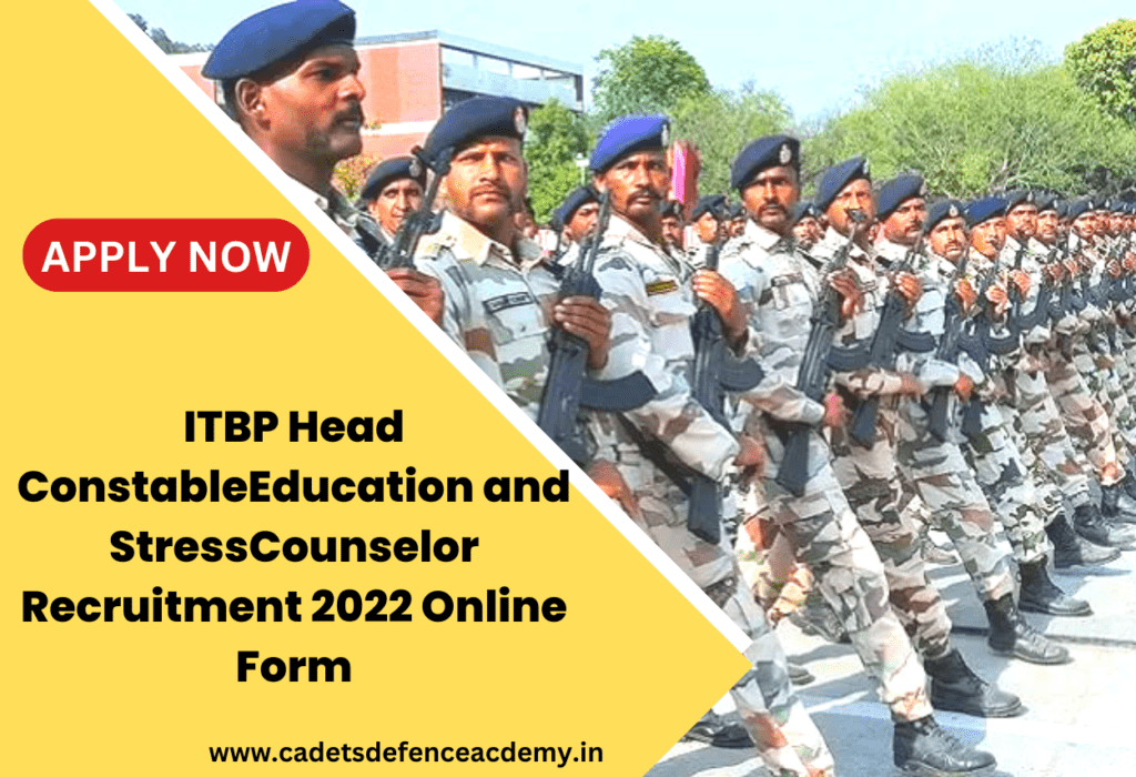 head constable HC education and stress counsellor recruitment 2022