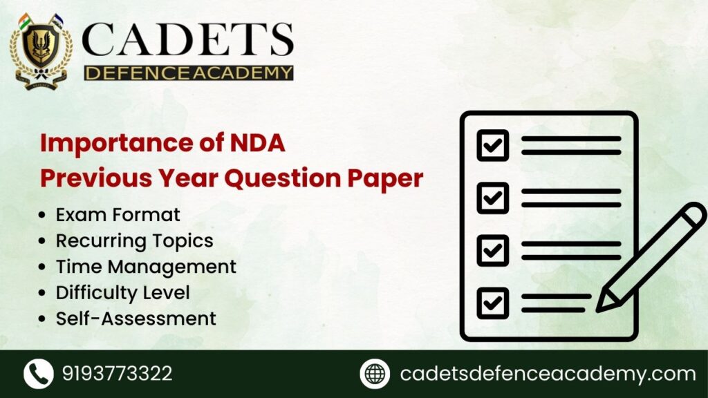 Importance of NDA Previous Year Question Paper