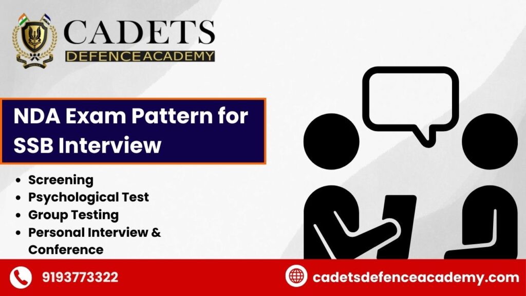 NDA Exam Pattern for SSB Interview