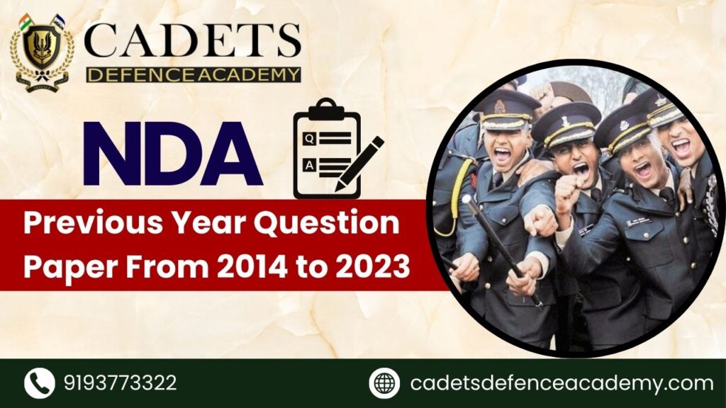 NDA Previous Year Question Paper From 2014 to 2023