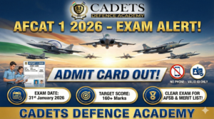 AFCAT 1 2026 – Admit card (Out), Exam Dates, Result, Cutoff
