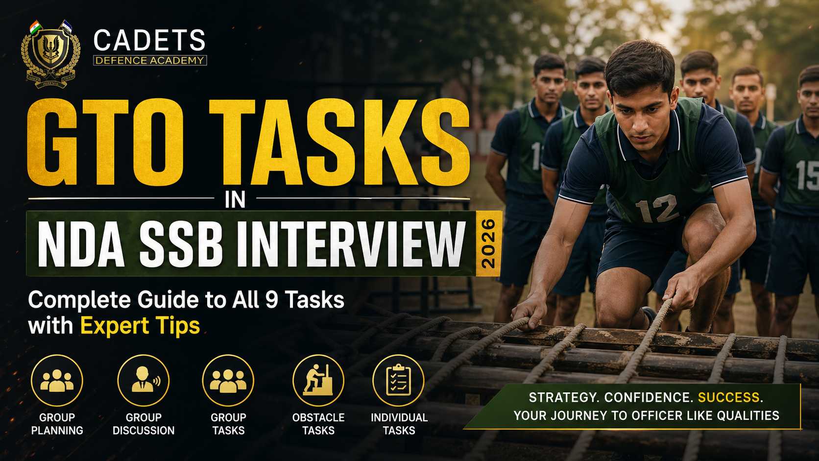 GTO Tasks in NDA SSB Interview (2026) – Complete Guide to All 9 Tasks with Expert Tips