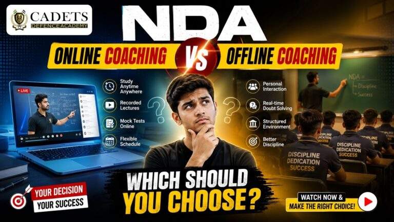 NDA Online Coaching vs Offline Coaching — Which Should You Choose?