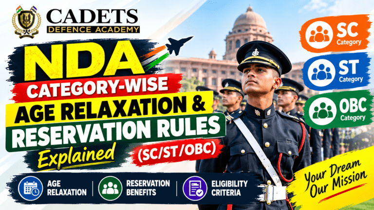 NDA Category-Wise Age Relaxation & Reservation Rules Explained (SC/ST/OBC)